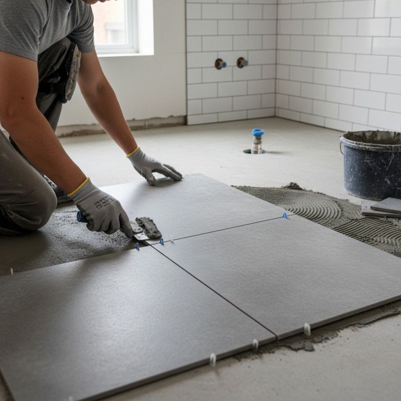 Restroom Floor Replacement in Fredericksburg, VA
