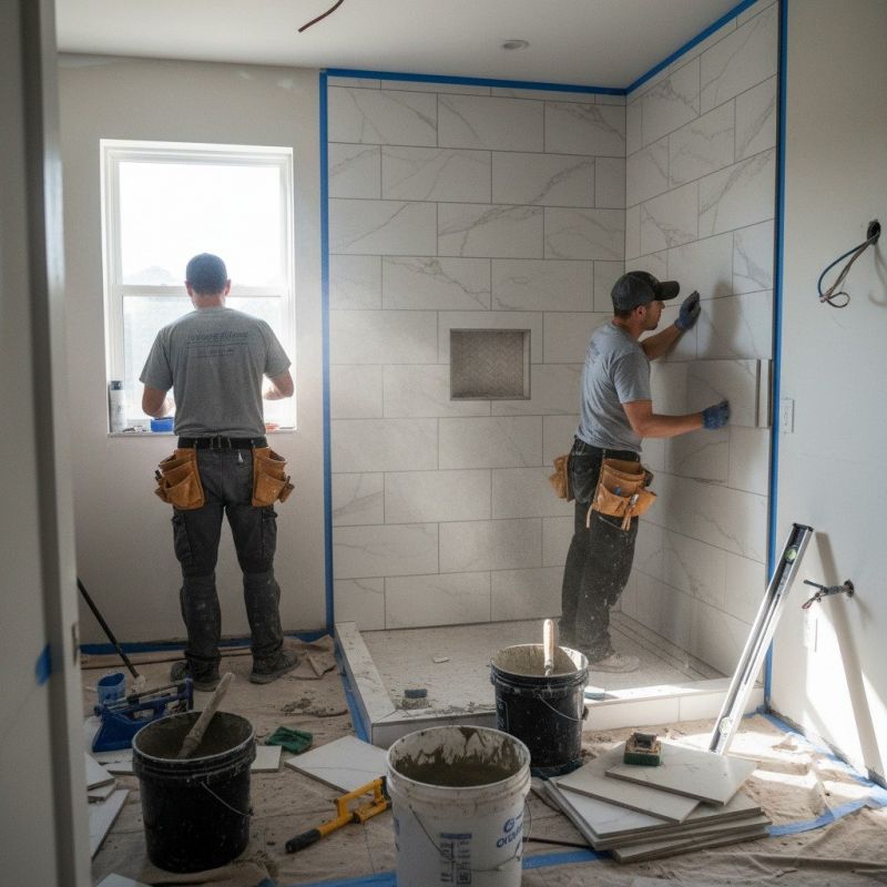 Tile Shower Pan Installation in Alpharetta, GA